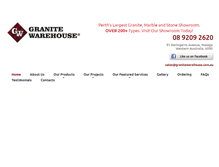 Tablet Screenshot of granitewarehouse.com.au